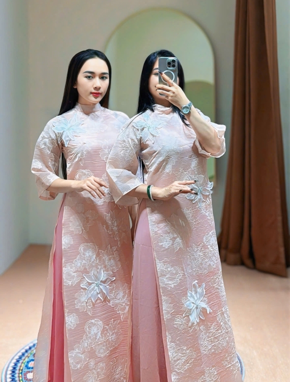 ÁO DÀI BÊ LỄ 21