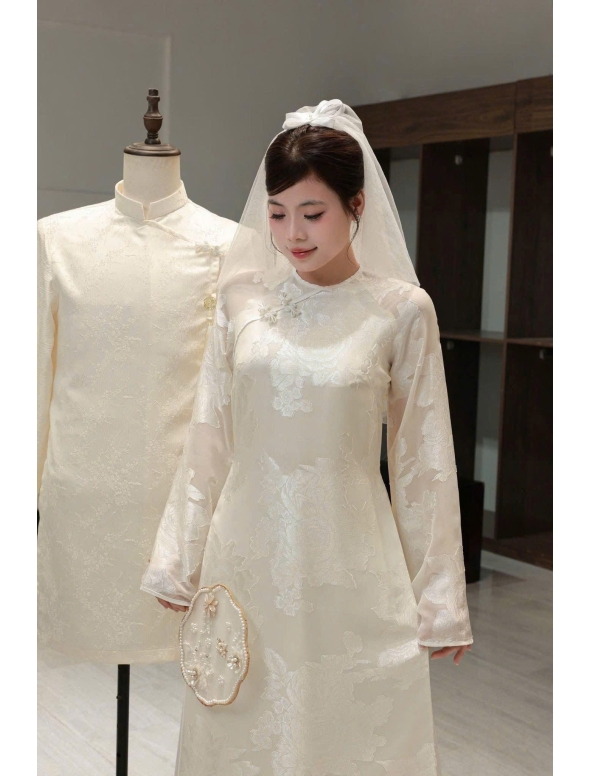 ÁO DÀI CÔ DÂU AD 12